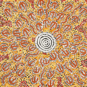 Wardapi Jukurrpa (Goanna Dreaming) - Yarripilangu by Jereline Nungarrayi Brown