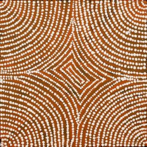 Mala Jukurrpa (Rufous Hare-wallaby Dreaming) by Jereline Nungarrayi Brown