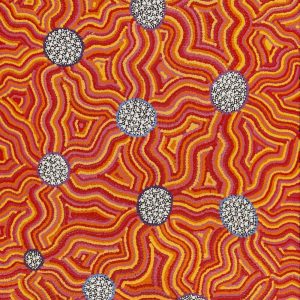Watiya-warnu Jukurrpa (Seed Dreaming) by Angela Nangala Robertson