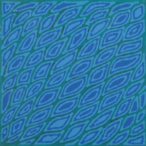 Yarla Jukurrpa (Bush Potato Dreaming) - Cockatoo Creek by Justine Nakamarra Nelson