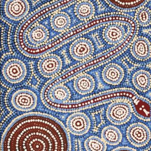 Warna Jukurrpa (Snake Dreaming) by Steven Jakamarra Oldfield