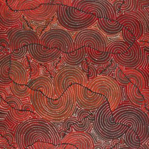 Mina Mina Jukurrpa (Mina Mina Dreaming) by Christine Nakamarra Curtis