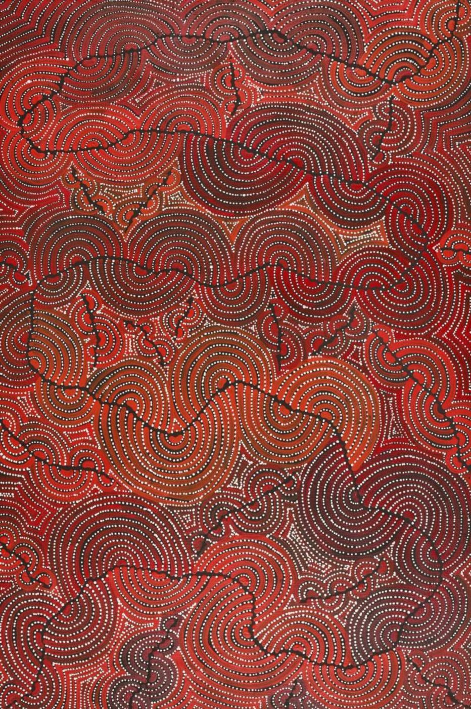 Mina Mina Jukurrpa (Mina Mina Dreaming) by Christine Nakamarra Curtis