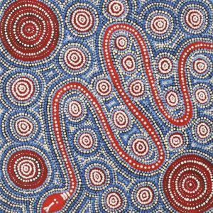 Warna Jukurrpa (Snake Dreaming) by Steven Jakamarra Oldfield