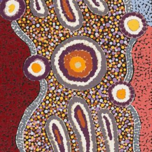 Ngapa Jukurrpa (Water Dreaming)  -  Puyurru by Janet Napaljarri Herbert
