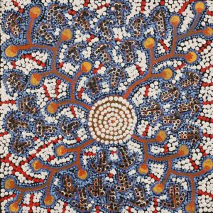 Mala Jukurrpa (Rufous Hare-wallaby Dreaming) by Jereline Nungarrayi Brown