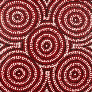 Ngapa Jukurrpa (Water Dreaming)  -  Pirlinyarnu by Ursula Nampijinpa Collins