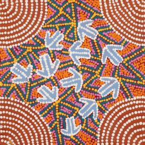 Mala Jukurrpa (Rufous Hare-wallaby Dreaming) by Jereline Nungarrayi Brown