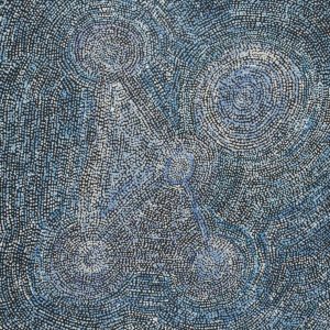 Ngapa Jukurrpa (Water Dreaming)  -  Puyurru by Sarah Napurrurla Leo