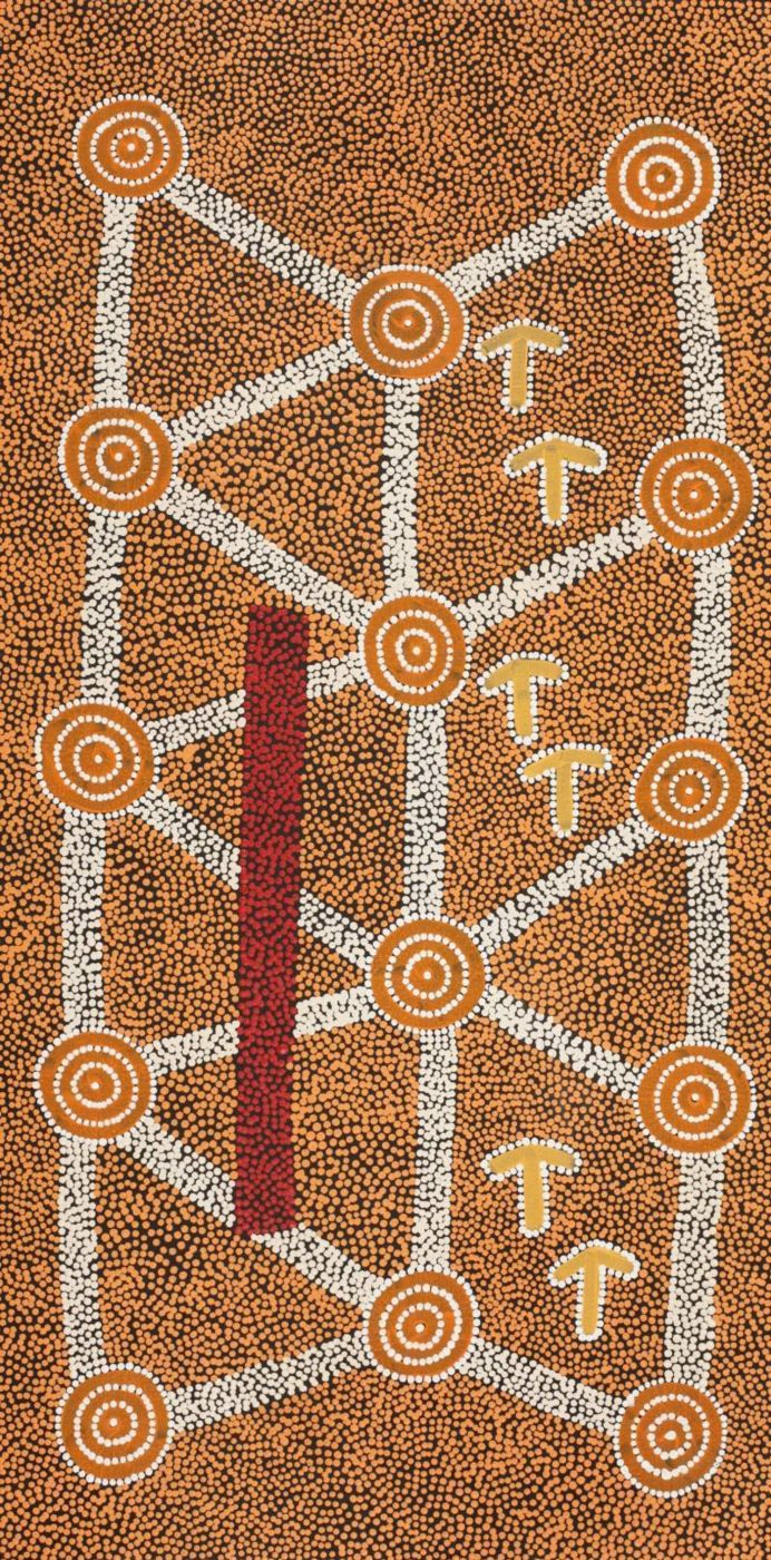 Yankirri Jukurrpa (Emu Dreaming) - Ngarlikirlangu by Michael Japaljarri Wayne