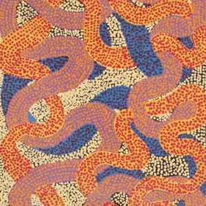 Warlukurlangu Jukurrpa (Fire country Dreaming) by Vanetta Nampijinpa Hudson