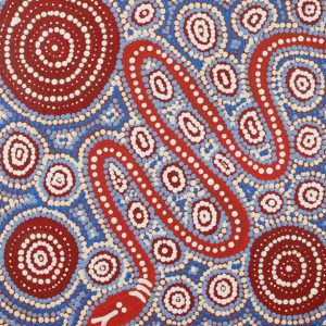Warna Jukurrpa (Snake Dreaming) by Steven Jakamarra Oldfield