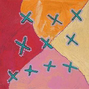 Ngatijirri Jukurrpa (Budgerigar Dreaming) by Kershini Napaljarri Collins