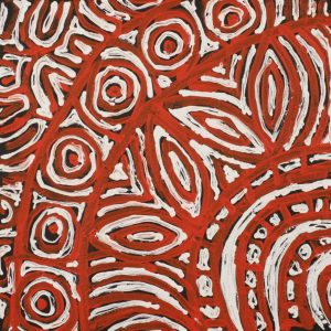 Ngapa Jukurrpa (Water Dreaming)  - Mikanji by Juliette Nampijinpa Brown