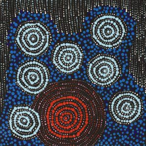 Napaljarri-warnu Jukurrpa (Seven Sisters Dreaming) by Valma Nakamarra White