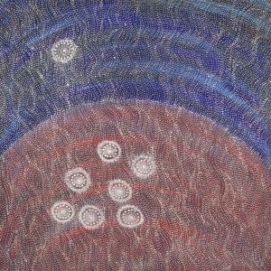 Yanjirlpirri or Napaljarri-Warnu Jukurrpa (Star or Seven Sisters Dreaming) by Justinna Napaljarri Sims