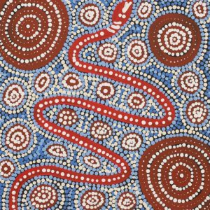 Warna Jukurrpa (Snake Dreaming) by Steven Jakamarra Oldfield
