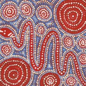 Warna Jukurrpa (Snake Dreaming) by Steven Jakamarra Oldfield