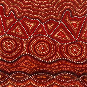 Wanakiji Jukurrpa (Bush Tomato Dreaming) by Selma Napanangka Tasman
