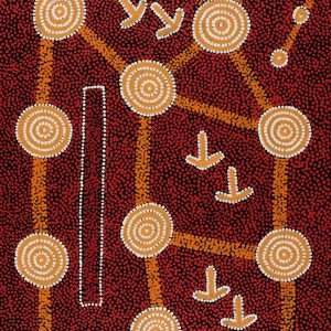 Yankirri Jukurrpa (Emu Dreaming) - Ngarlikirlangu by Michael Japaljarri Wayne