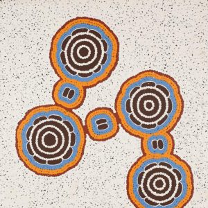 Pamapardu Jukurrpa (Flying Ant Dreaming)  - Warntungurru by Kara Napangardi Ross