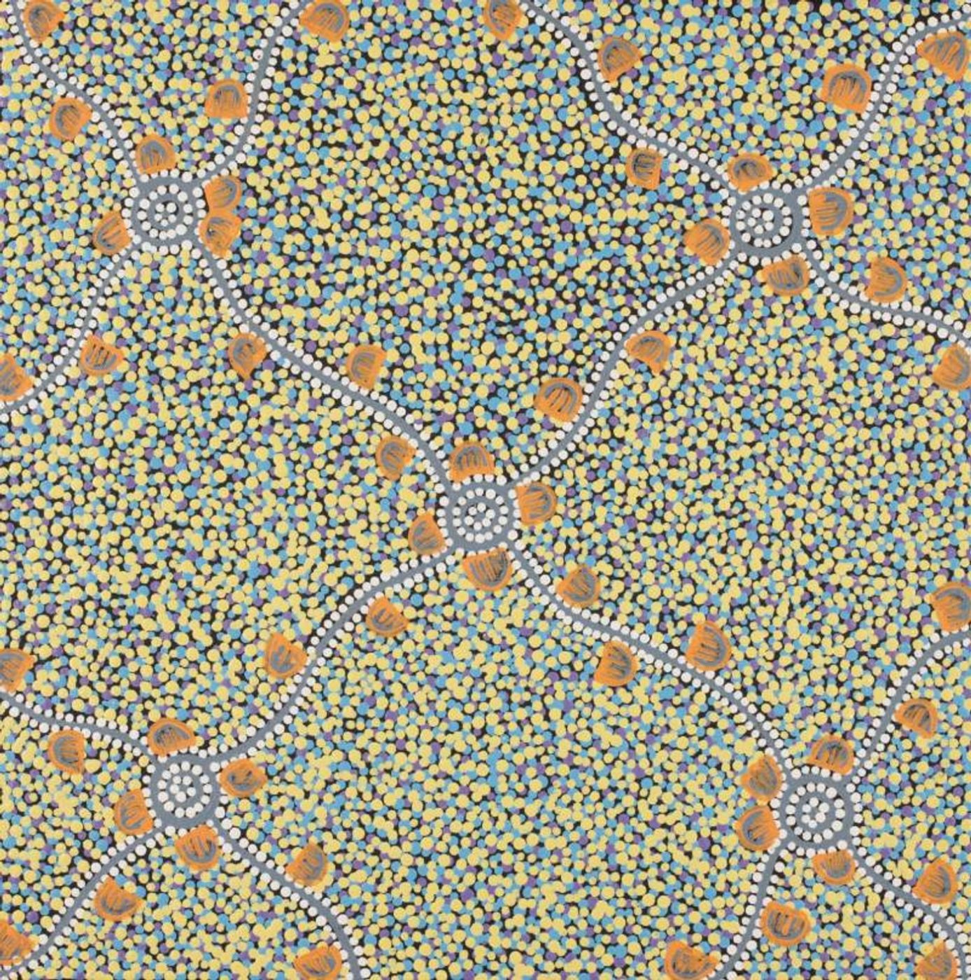 Wardapi Jukurrpa (Goanna Dreaming) - Yarripilangu by Melissa Napangardi Williams