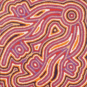 Ngapa Jukurrpa (Water Dreaming)  -  Pirlinyarnu by Mahalia Nampijinpa Hargraves