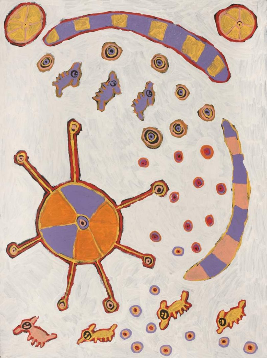 Mina Mina Jukurrpa (Mina Mina Dreaming) by Saraeva Napangardi Marshall