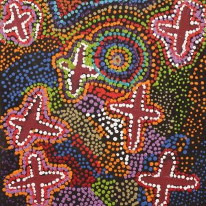 Ngatijirri Jukurrpa (Budgerigar Dreaming) by Karen Napaljarri Barnes