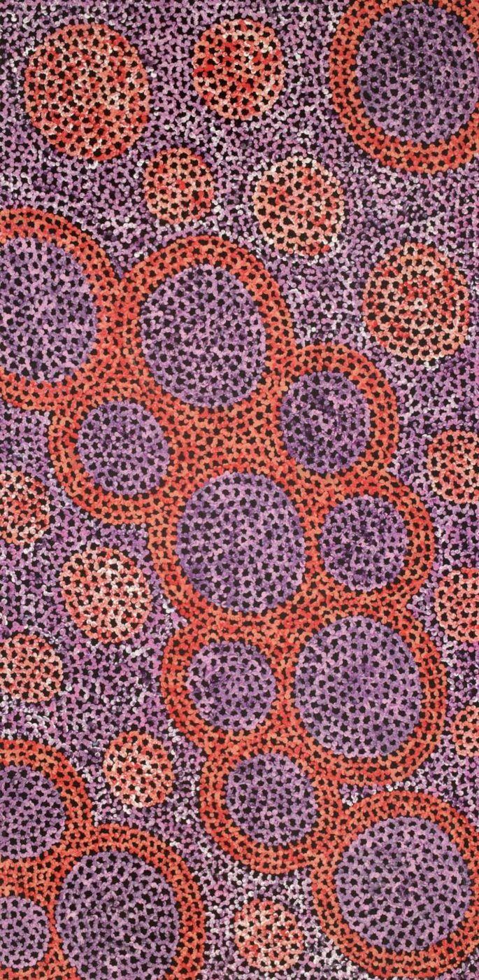 Pamapardu Jukurrpa (Flying Ant Dreaming) - Warntungurru by Vanessa Nampijinpa Brown