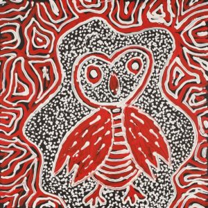 Jarlajirrpi Jukurrpa (Owlet Nightjar Dreaming) by Juliette Nampijinpa Brown