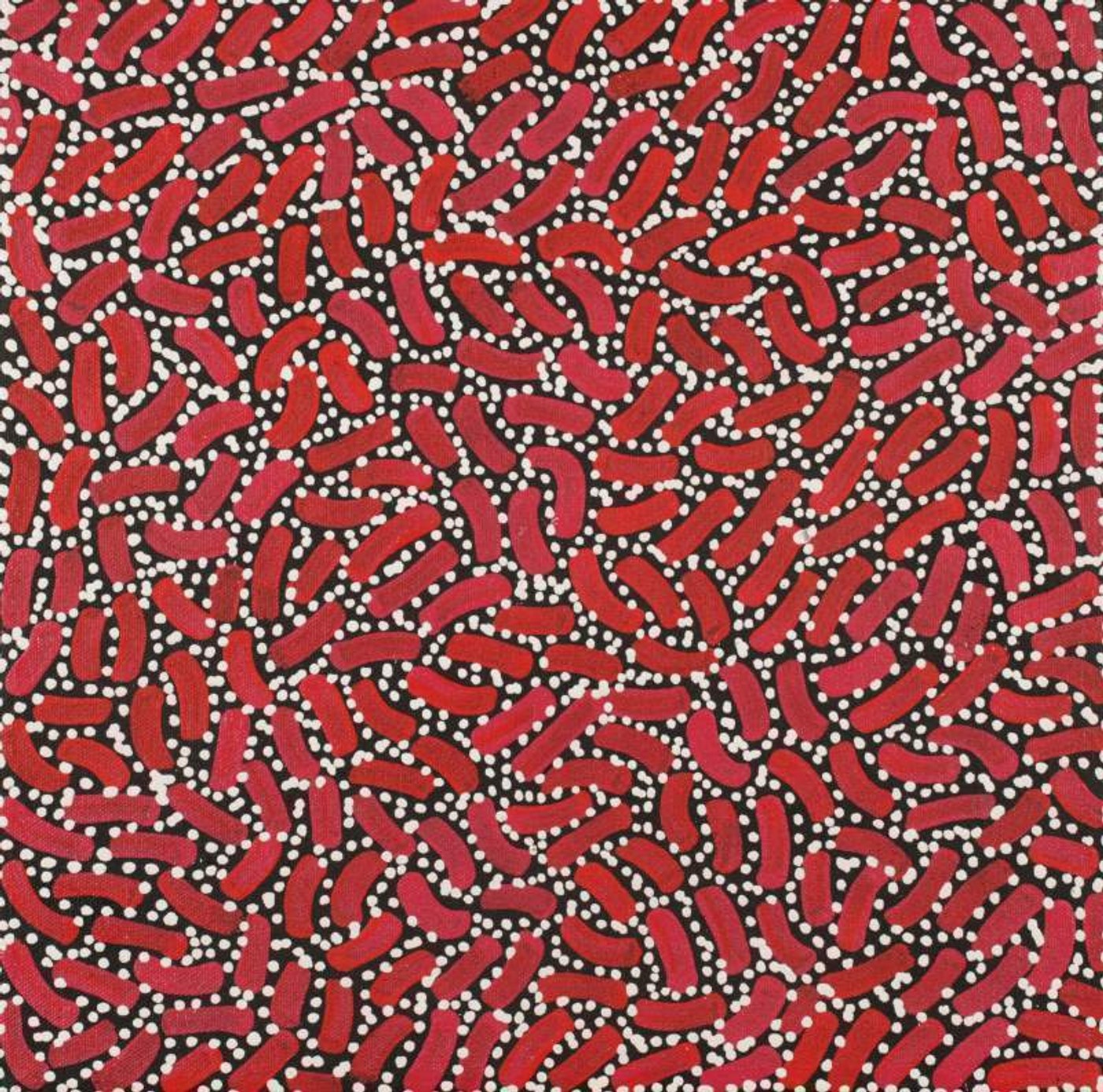 Warlukurlangu Jukurrpa (Fire country Dreaming) by Nathania Nangala Granites