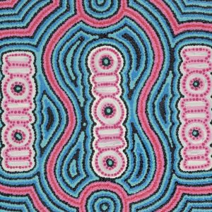 Ngapa Jukurrpa (Water Dreaming)  -  Pirlinyarnu by Mahalia Nampijinpa Hargraves