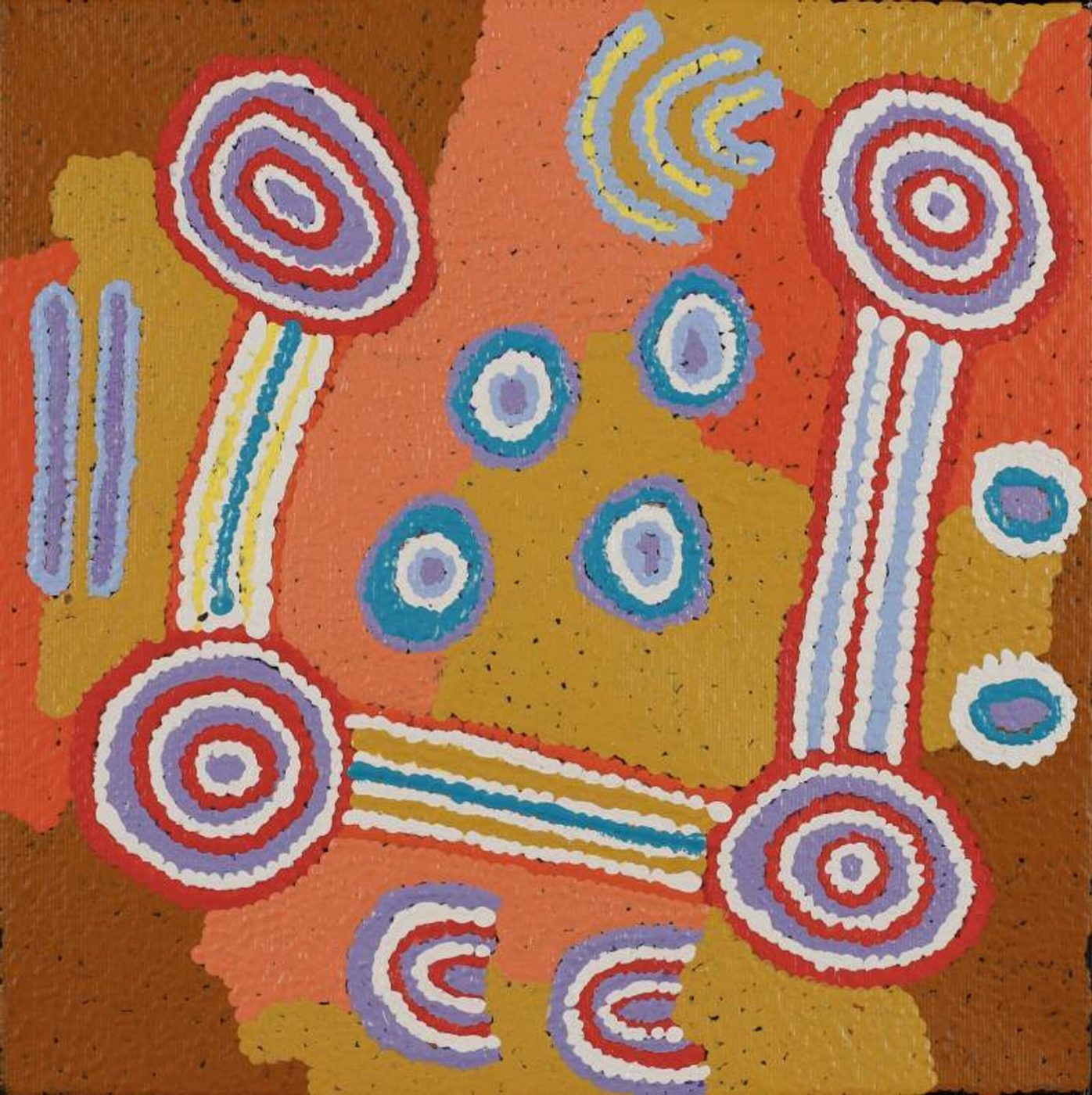 Yurrampi Jukurrpa (Honey Ant Dreaming) by Colin Jakamarra Gibson