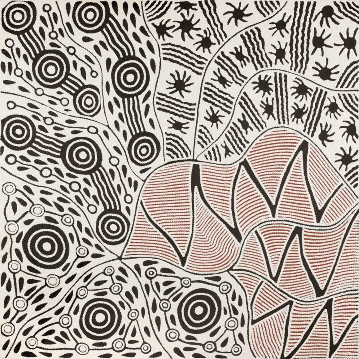 Pikilyi Jukurrpa (Vaughan Springs Dreaming) by Ursula Napangardi Hudson