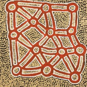 Ngapa Jukurrpa (Water Dreaming)  -  Puyurru by Shane Jampijinpa Brown