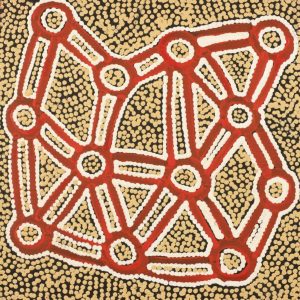 Ngapa Jukurrpa (Water Dreaming) - Puyurru by Shane Jampijinpa Brown