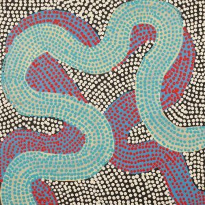 Warlukurlangu Jukurrpa (Fire country Dreaming) by Vanetta Nampijinpa Hudson