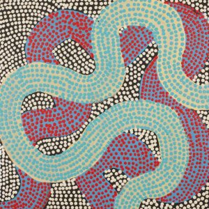 Warlukurlangu Jukurrpa (Fire country Dreaming) by Vanetta Nampijinpa Hudson
