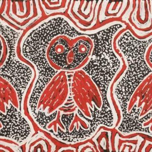 Jarlajirrpi Jukurrpa (Owlet Nightjar Dreaming) by Juliette Nampijinpa Brown