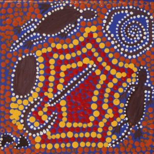 Wanakiji Jukurrpa (Bush Tomato Dreaming) by Warlukurlangu Artists