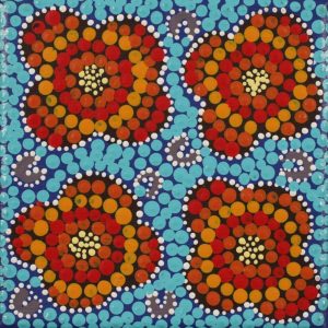 Wanakiji Jukurrpa (Bush Tomato Dreaming) by Warlukurlangu Artists