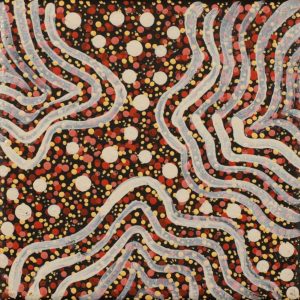Wardapi Jukurrpa (Goanna Dreaming) - Yarripilangu by Warlukurlangu Artists