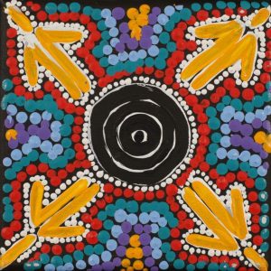 Mala Jukurrpa (Rufous Hare-wallaby Dreaming) by Warlukurlangu Artists