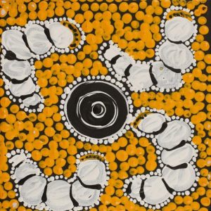 Ngarlkirdi Jukurrpa (Witchetty Grub Dreaming) by Warlukurlangu Artists