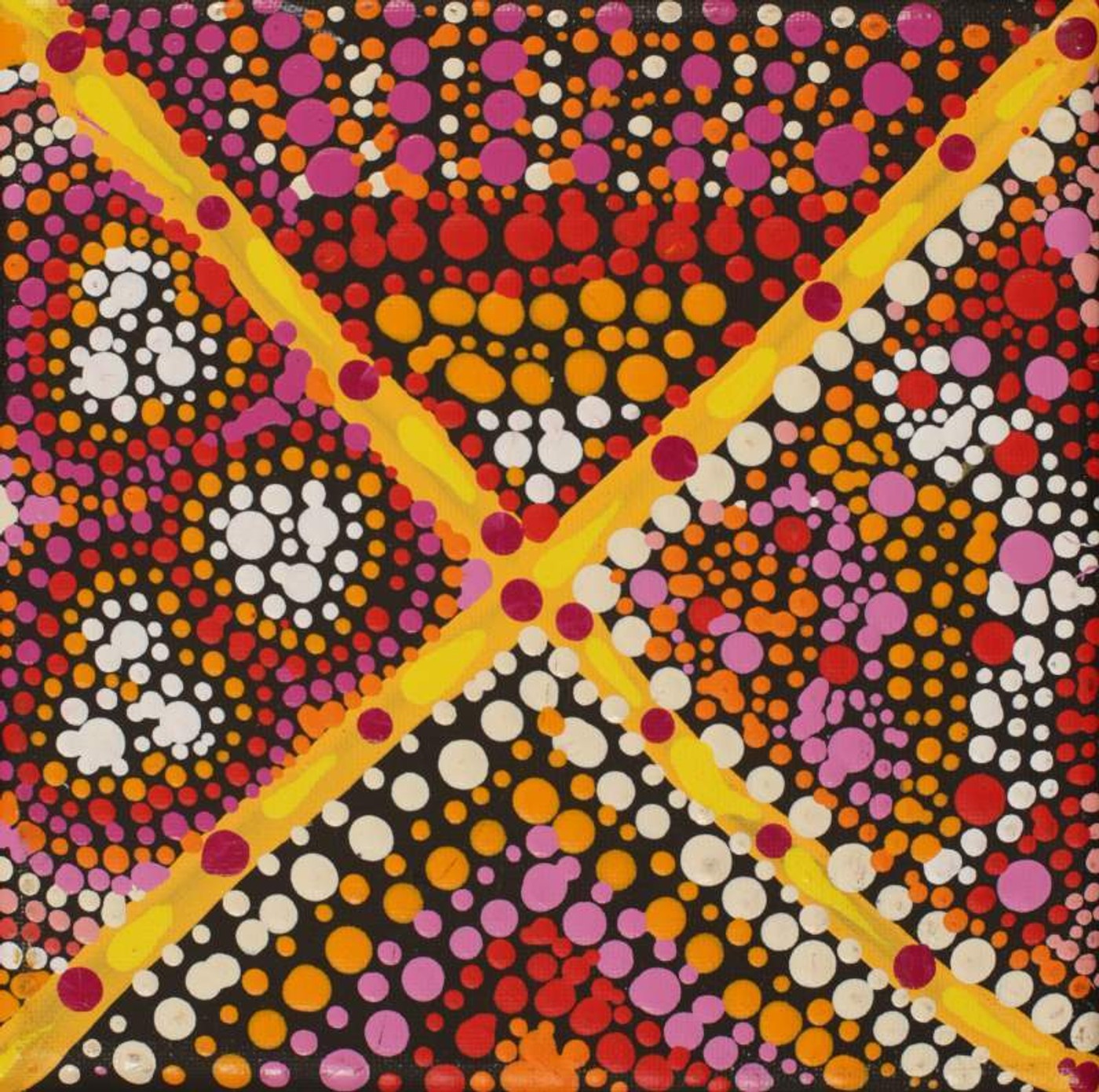 Ngatijirri Jukurrpa (Budgerigar Dreaming) by Warlukurlangu Artists