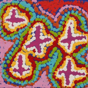 Ngatijirri Jukurrpa - Budgerigar Dreaming by Karen Barnes by Warlukurlangu Artists