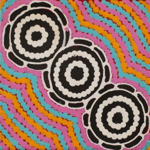 Pamapardu Jukurrpa (Flying Ant Dreaming)  - Warntungurru by Warlukurlangu Artists