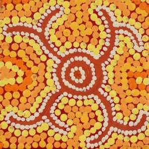 Wanakiji Jukurrpa (Bush Tomato Dreaming) by Warlukurlangu Artists