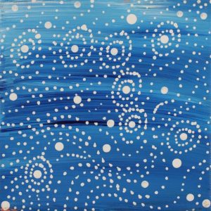 Napaljarri-warnu Jukurrpa (Seven Sisters Dreaming) by Warlukurlangu Artists